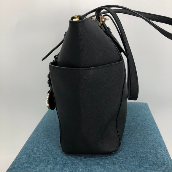 Michael Kors black classic Jet Set Saffiano leather tote bag & matching wallet - Picture 5 of 16